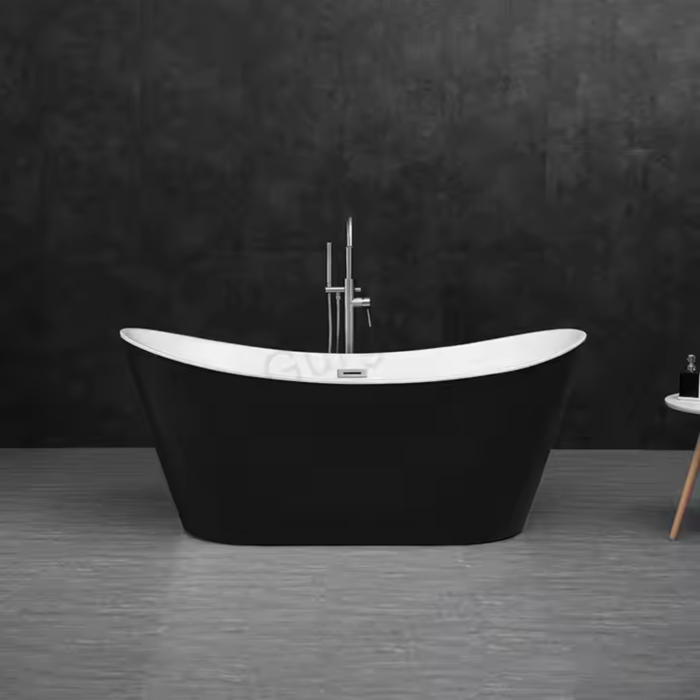 NoirWave Cast-Iron Slipper Tub