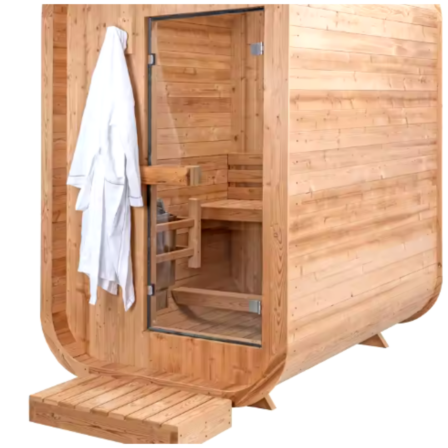 SolaraCurve Compact Cedar Sauna
