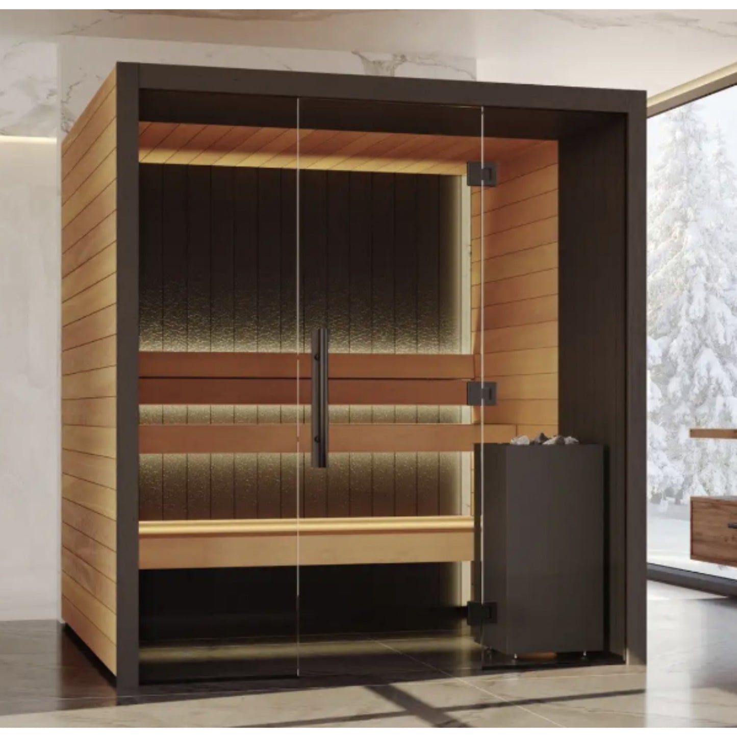 EmberEdge Executive Sauna Lounge