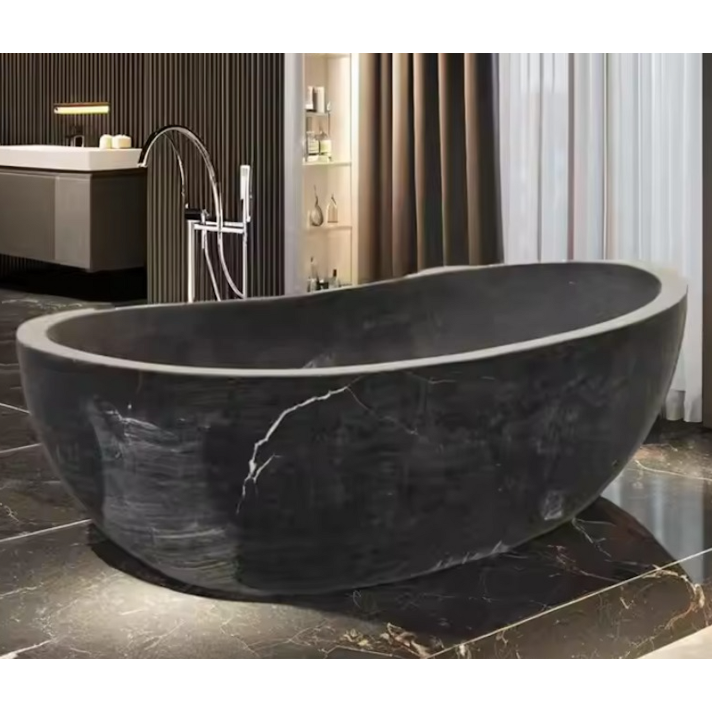 ObsidianStone Luxe Bath Vessel